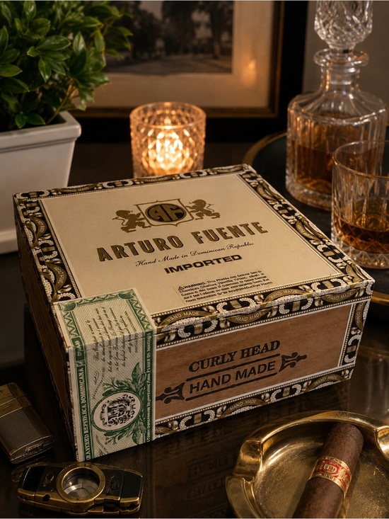 Arturo Fuente Other - Arturo Fuente Curly Head Cedar Cigar Box | Wooden Storage | Rustic Decor